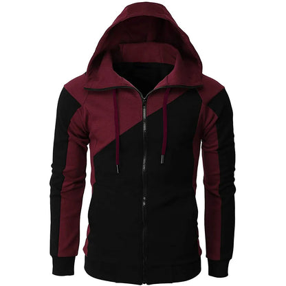 2024 New Autumn Men Sweatshirts Long Sleeve Jacket Hoodie Zipper Closure Jacket Male Hoodies Sweatshirt Slim Fit Male Clothing