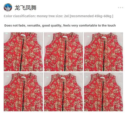 Fashionable Integrated Women's Vest Double Layer Flocking Vest Autumn/Winter Style Jacket Crew Neck Design For All Seasons