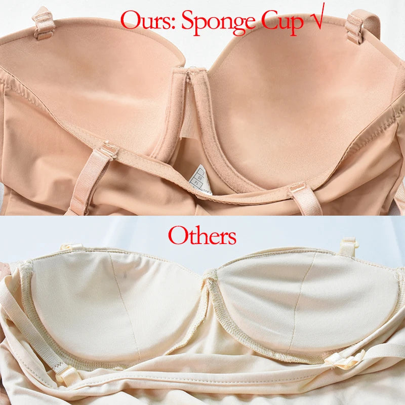 Becirzet Strap White Dress Underwear Women Mesh Control Slips Dresses Party Underwire Underskirt Tube Mini Short Underdress XXL