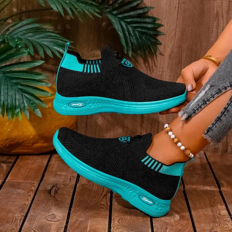 Ladies Shoes 2025 Fashion Slip-on Women's Vulcanize Shoes New Color Matching Breathable Hot Sale Light Comfortable Casual Shoes