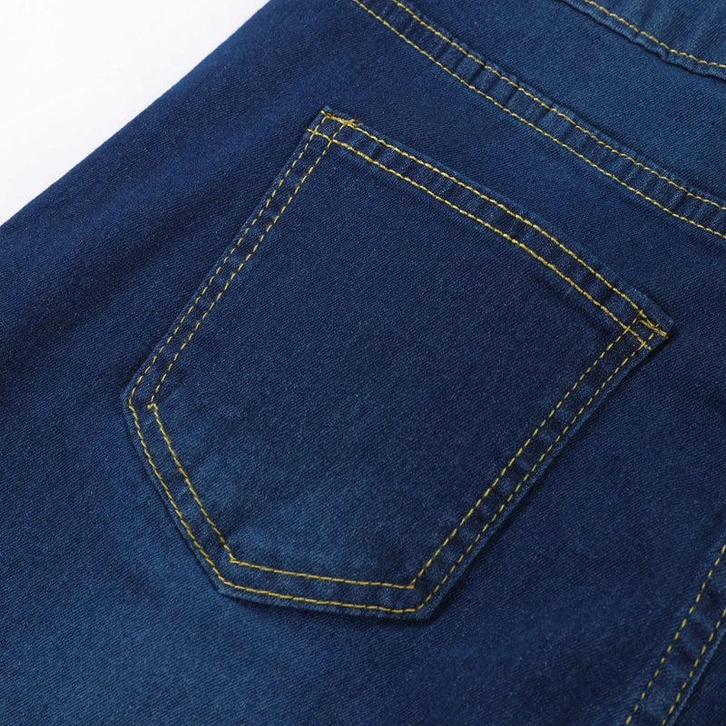 Fashion Skinny Pencil Pants Women's Casual Slim High Waist Straight Leg Denim Pants 2025 & 2026 Autumn New Lady High Street Trousers