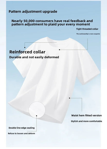 Octopus Orange Baseball Cap Cotton T-shirt - Japanese Style Pattern T-shirt - Casual Cotton Short-sleeved Round-neck T-shirt