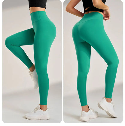 Yoga Leggings Pants Trousers Women's Quick Dry Sports Leggings High Waisted Fitness Pants Stretch Peach Butt Gym Clothing