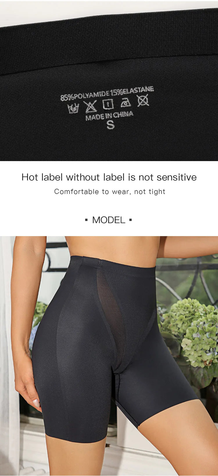 Body Shaper Panty Women Shaper High Waist Tummy Control Panties Mesh Splicing Seamless Body Shaper Womans Boyshorts