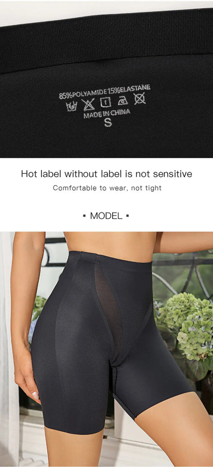 Body Shaper Panty Women Shaper High Waist Tummy Control Panties Mesh Splicing Seamless Body Shaper Womans Boyshorts