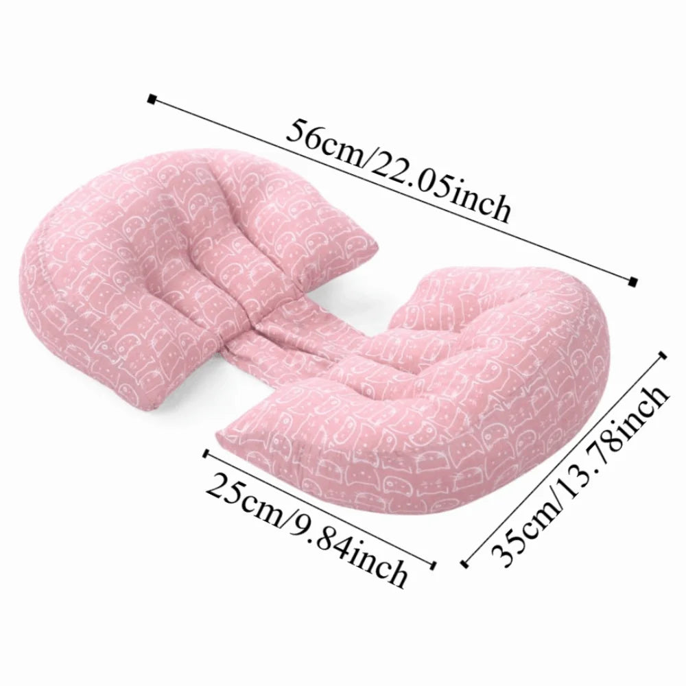 Soft Pregnancy Pillow Comfort Adjustable Waist Support Pillow Auxiliary Pillow Multifunction Maternity Pillow Side Sleeping