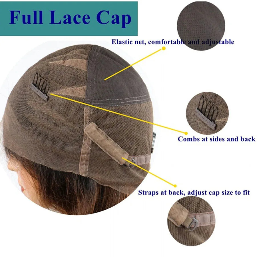 Long Deep Wave Women Wigs 100% Human Hair Jet Black 13x4/13x6 Lace Front Wigs Brazilian Remy Glueless Full Lace Wigs Human Hair