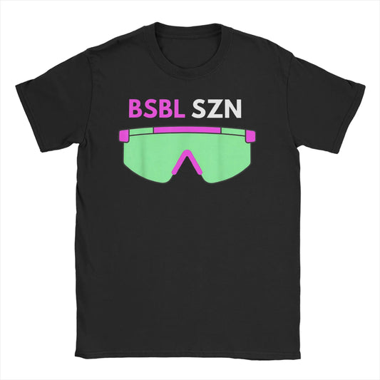 BSBL SZN Baseball Season Boys Girls Youth T Shirts Men Women Pure Cotton T-Shirt O Neck  Tee Shirt Short Sleeve Clothes Printed