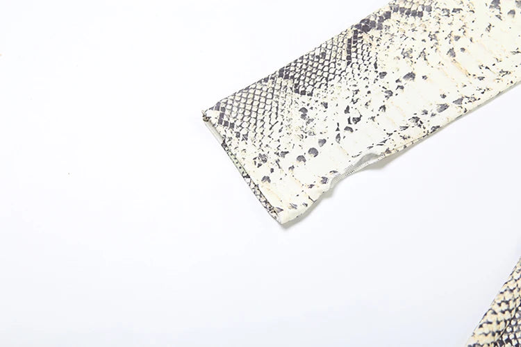 Sisterlinda Hollow Jumpsuit Woman Sexy Snake Print Cirque Full Sleeve Skinny Fitness Midnight Clubwear Party Coquette Overalls