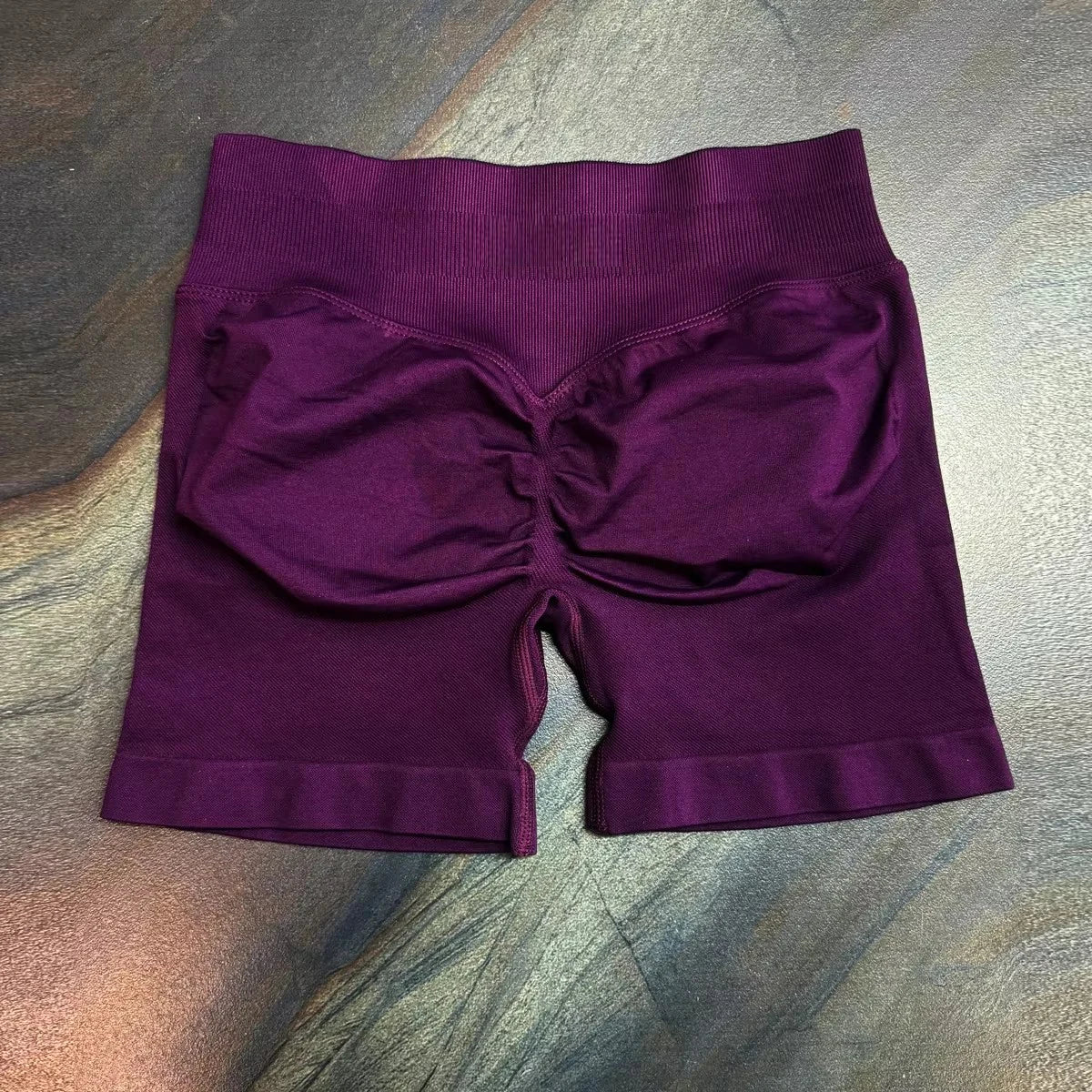 No logo Low Waist Seamless Yoga Shorts for Women Scrunch Bum Gym Shorts Workout Biker Short Stretch Fitness Short