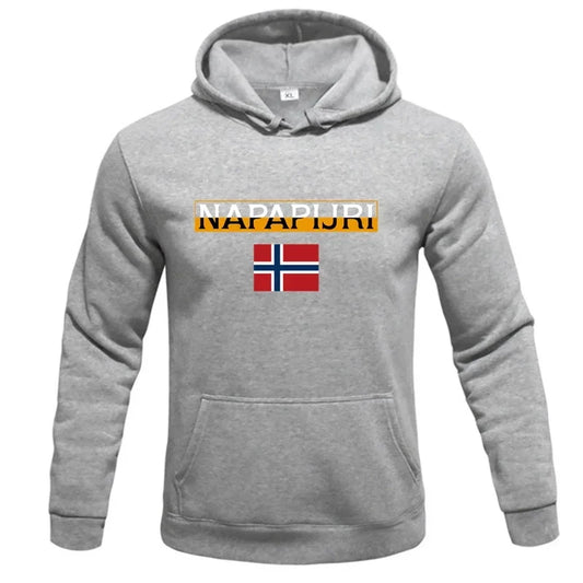 New Men's Fashion Brand Printed Hoodie Sportswear Multi functional Sports and Leisure Loose Hoodie Fashionable and Comfortable