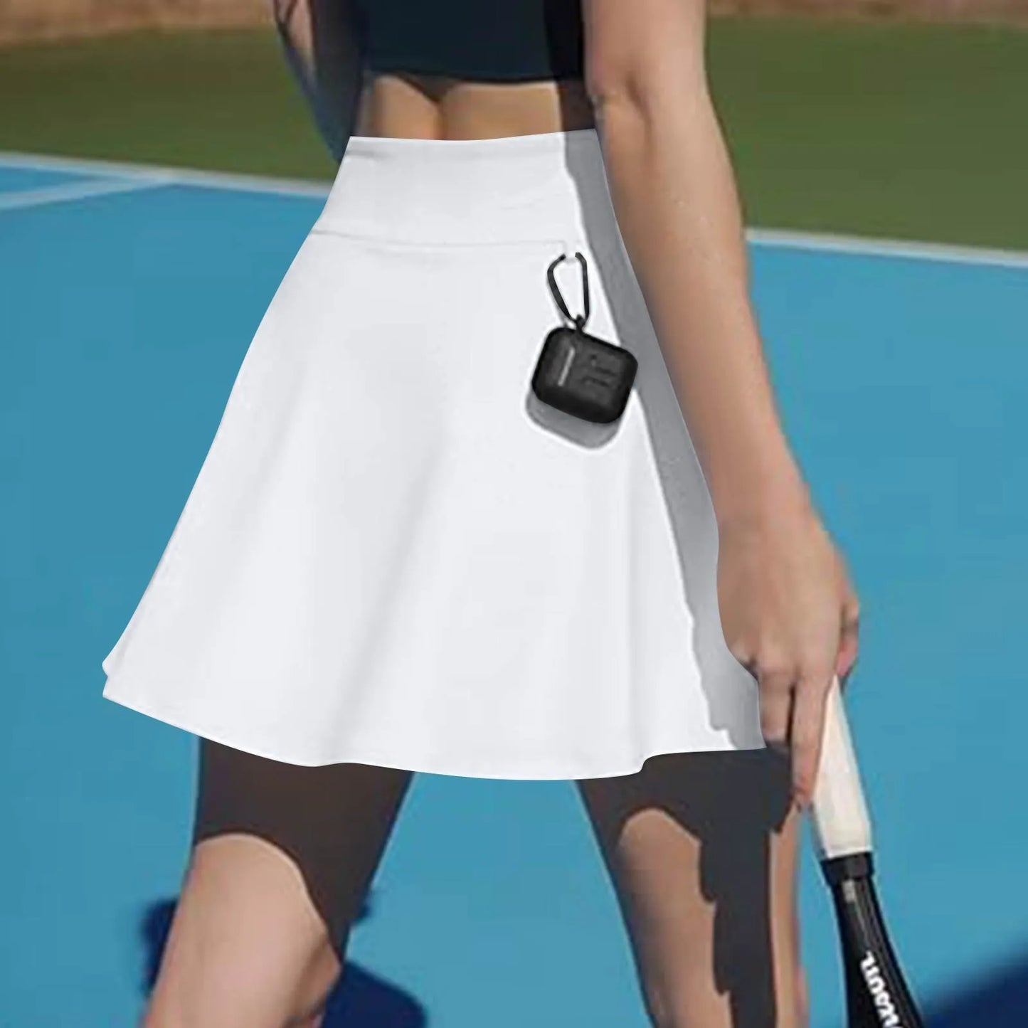 Women's Sports skirt Casual High Waist Gym Quick Dry Mini Skirts Solid Color Short Half faldas Sport tennis Pleated Skirt