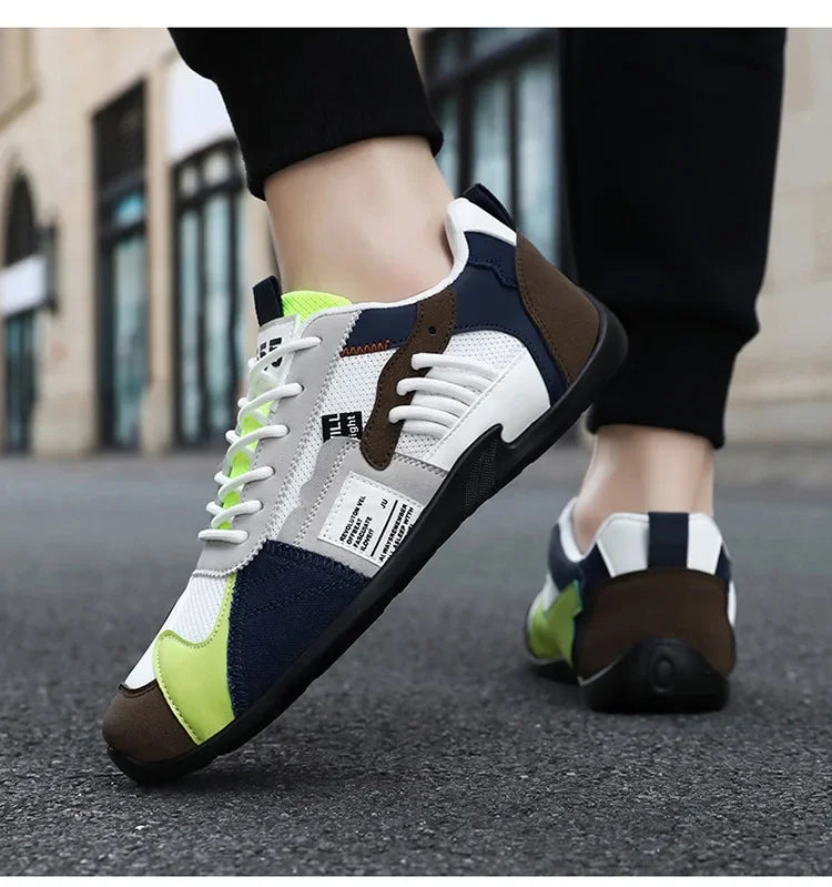 Low-Top Men's Casual Shoes Breathable Retro Sporty Style Summer New Fashion Trendy Bean Board Shoes Comfortable Rubber Sole