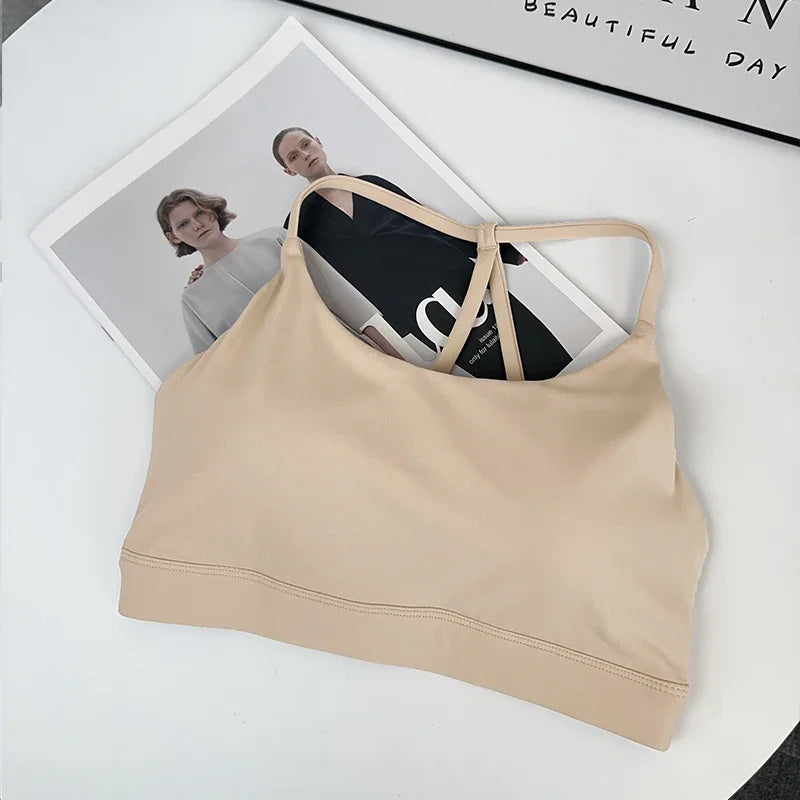Women Fitness Sports Bra Top Sexy Beauty Back Gym Crop Tops Shockproof Fitness Quick Drying Pilates Running Yoga Tank Top