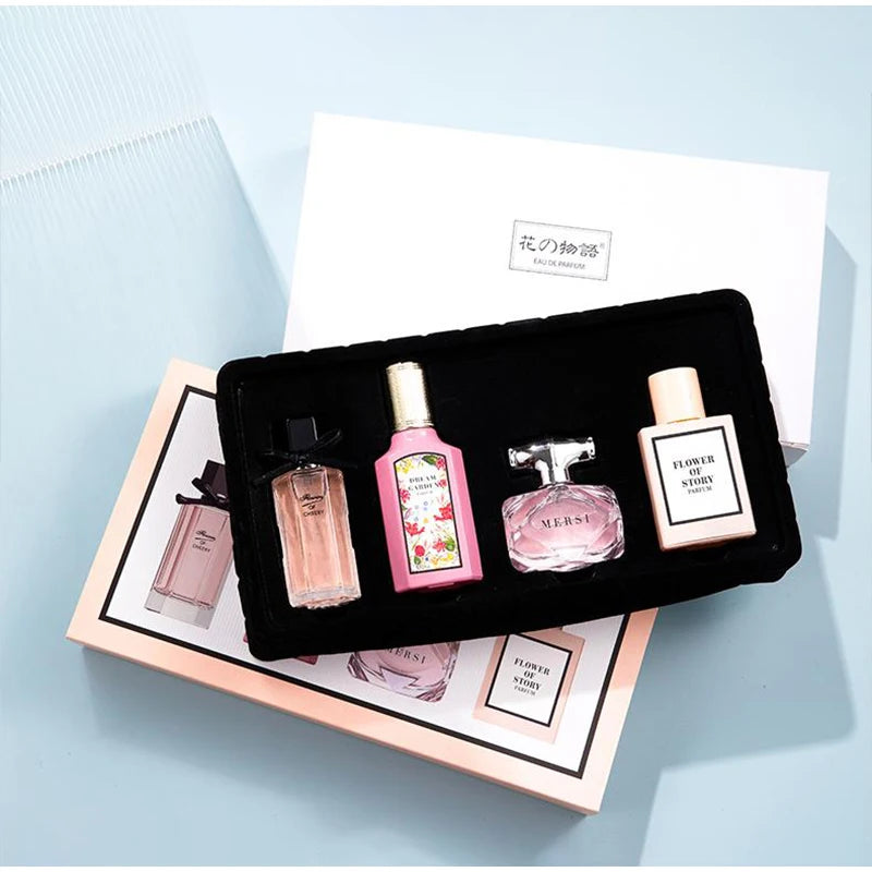 Women's Perfume Set Long-lasting Fragrance Flower Joy Blooming Water Of Flowers Floral Scent Eau De Toilette Valentine Day Gifts