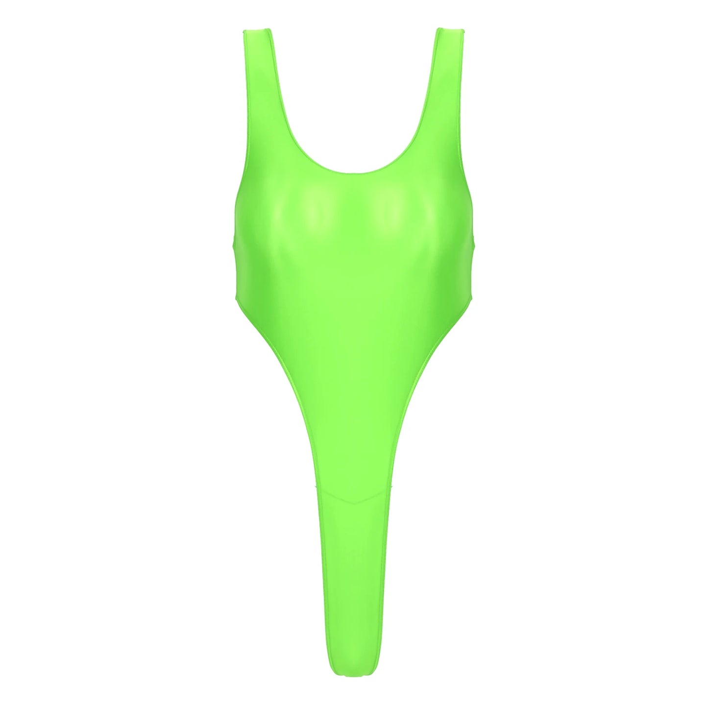 Womens Swimsuit 2022 New Glossy One-piece Swimming Bathing Suit Backless High Cut Bodysuit Sportwear Beachwear Swimwear