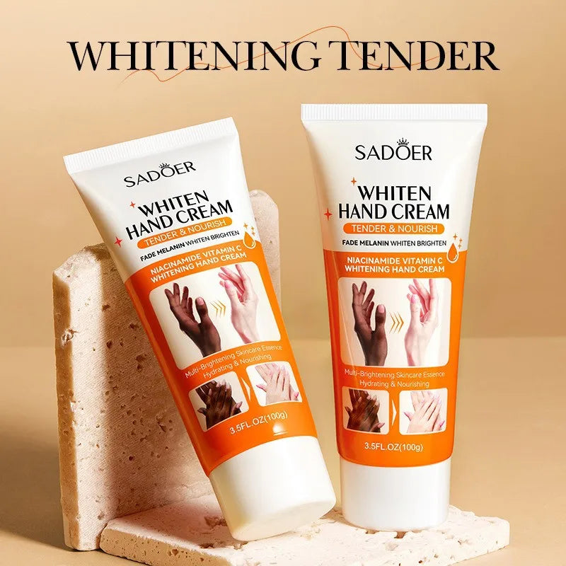 1/2/3pcs SADOER 100g Moisturizing Hand Cream Tender Nourish Non Greasy Brightening Hydrating Beauty Hands Travel Size Skin Care