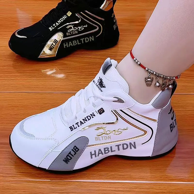 Sneakers Women Autumn Breathable Ladies Lightweight Lace Up Vulcanized Shoes for Women Walking Designer Shoes Zapatos De Mujer