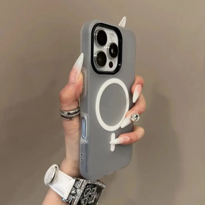 Luxury Candy Magsafe Wireless Charge Matte Phone Case For Samsung Galaxy S25 Plus S24 FE S23 S22 Ultra 5G Magnetic Bumper Cover