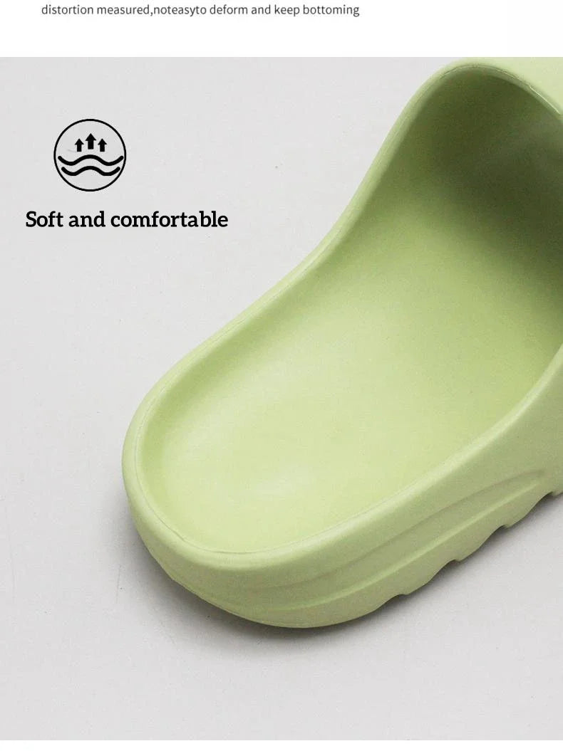 Brand High Quality Super Soft EVA Sole Summer Slippers for Men Bathroom Slippers Home Slides Couple Beach Sandals Male Slipper