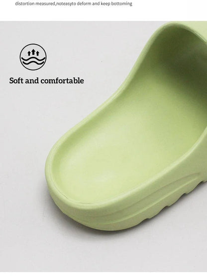 Brand High Quality Super Soft EVA Sole Summer Slippers for Men Bathroom Slippers Home Slides Couple Beach Sandals Male Slipper