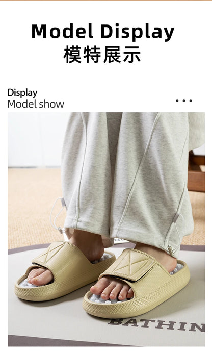 New Summer Men Massage Slippers Sides Indoor Outdoor Sandals Beach Casual Shoes Soft Sole Slides Men Flip-flops Men's Footwear
