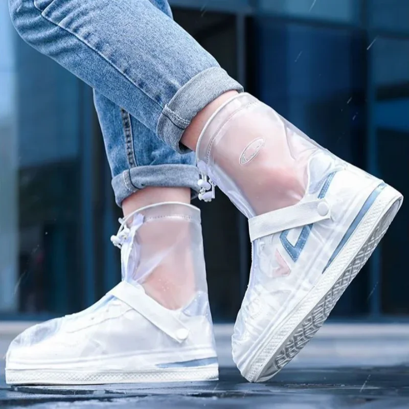 Waterproof Rain Boot Covers Reusable Non-Slip Cycling Hiking Shoe Protectors Rain Snow Wet Sand Overshoes Pants Protectors