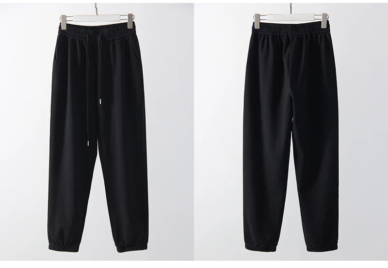 Thick Warm Fleece Sweatpants Women Winter Straight Leg Pants Gray Velvet Trousers Pants Jogger For Women Sweatpants Outfits