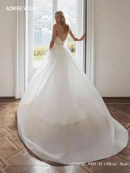 Newest Wedding Dress  Mermaid  2 in 1  For Bride Satin Sweetheart Neckline Sleeveless Custom Made Plus Sizes Vestidos De Novias