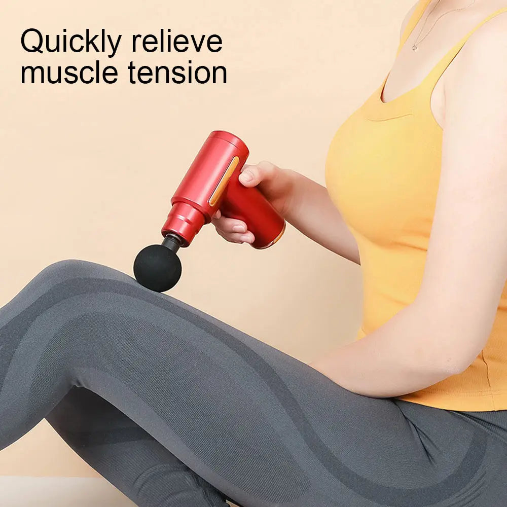 Fascia Gun Muscle Massagers Pistol Vibration Penetration Deep Tissue Massage Gun Shock Body Neck Massager Relaxation Treatment