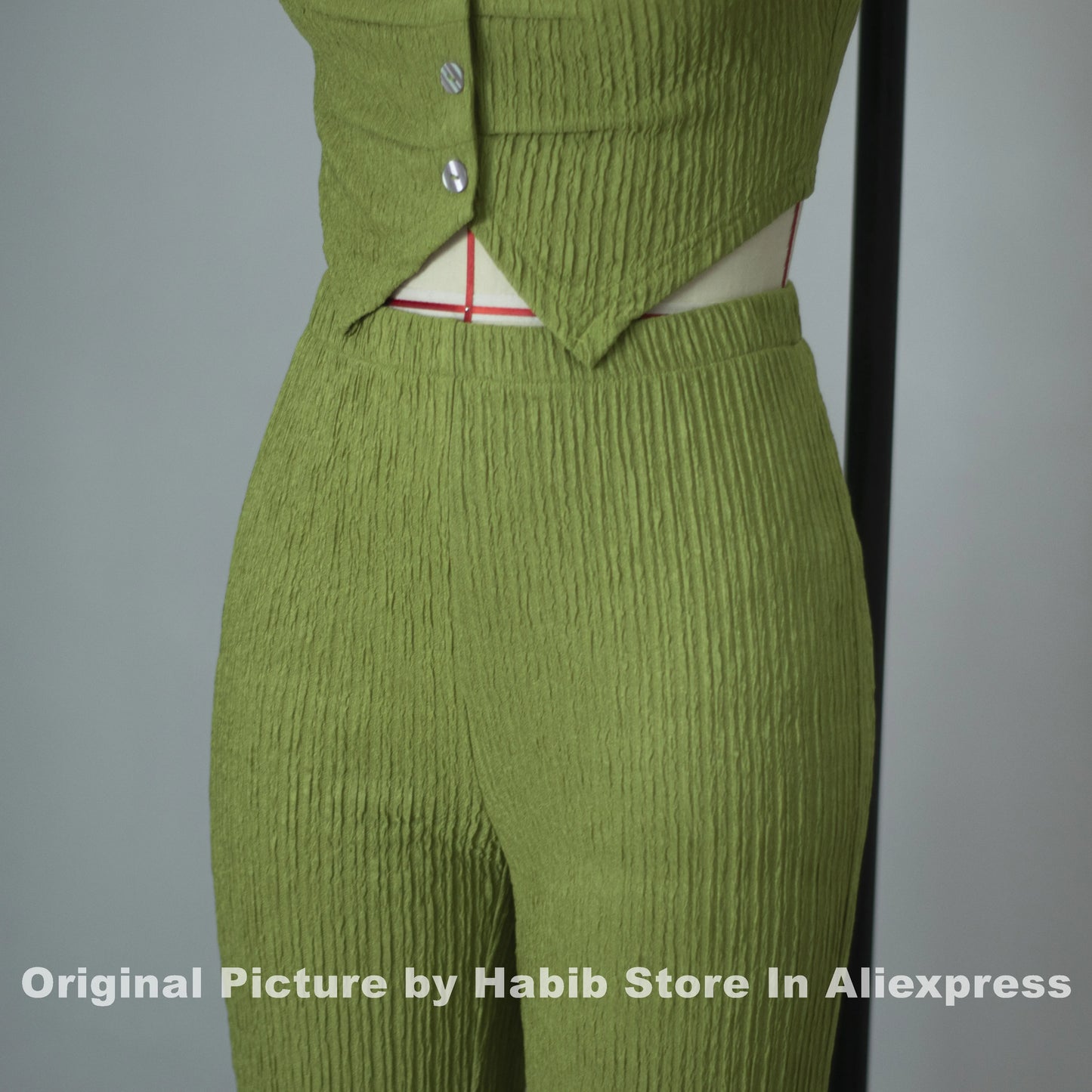 Elegant Women 2 Piece Set Midnight Striped Strapless Tube Bra Knitted Tank Top Bandage+Long Flare Pants Suits Vacation Clubwear