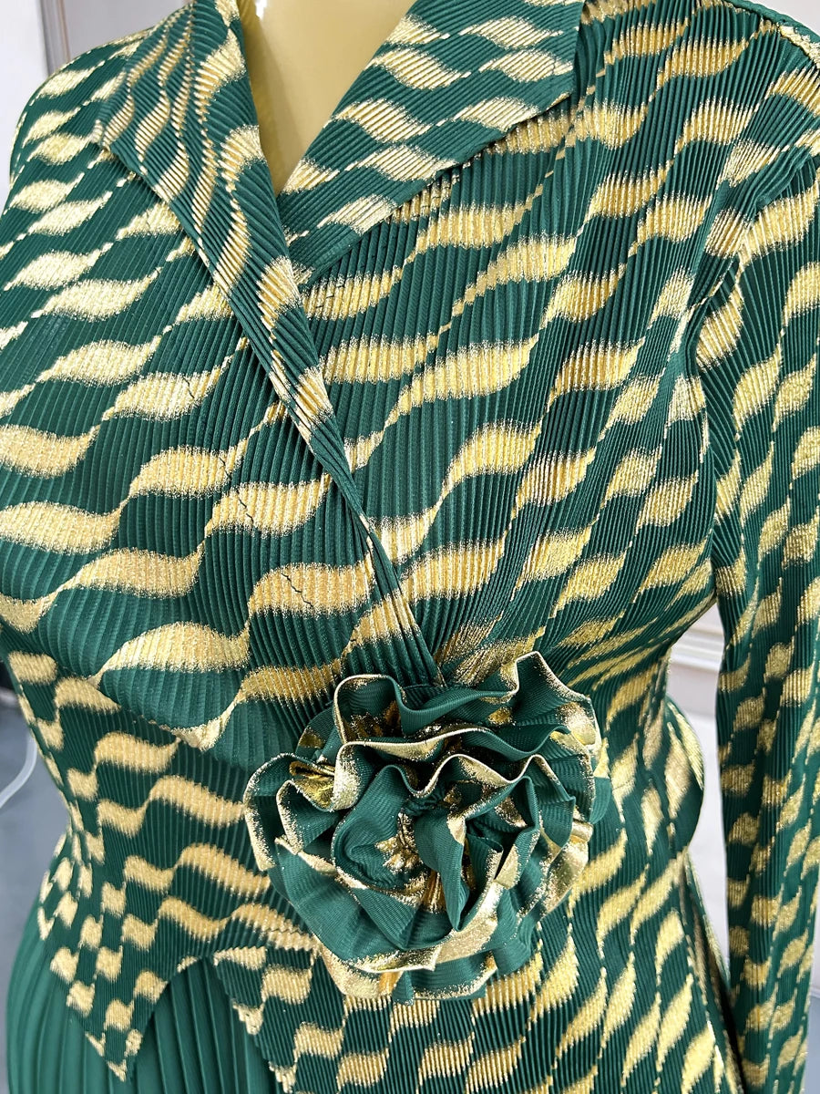 Plus Size Luxury Dresses For Women Elegant And Beautiful Gowns Miyake Pleated Dress Party Evening Prom Formal Female Fashion