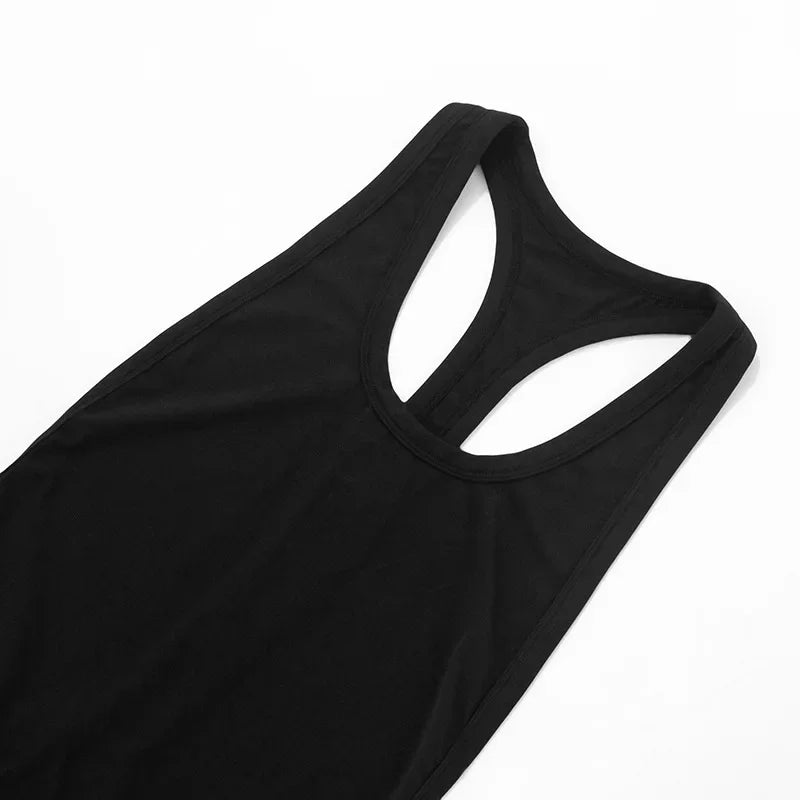 Woman Clothing Sleeveless Backless Solid Black Party Club Dress 2025 Summer Sexy Hollow Out Package Hip Mini Vacation Dresses