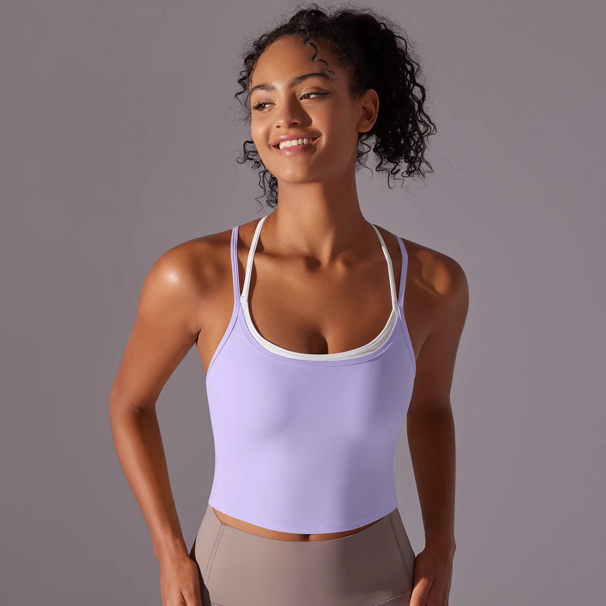 New Women Fitness Sports Bra Top Gym Yoga triangle backless Athletic Back Cutout Cross Tight Workout Soft With Chest Pad