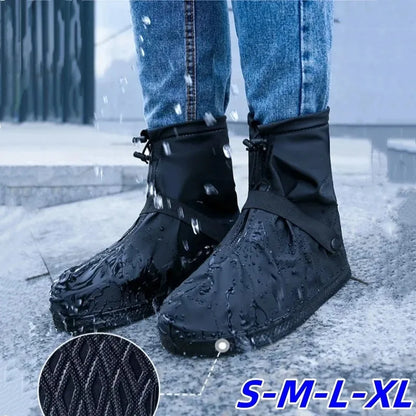 Waterproof Rain Boot Covers Reusable Non-Slip Cycling Hiking Shoe Protectors Rain Snow Wet Sand Overshoes Pants Protectors