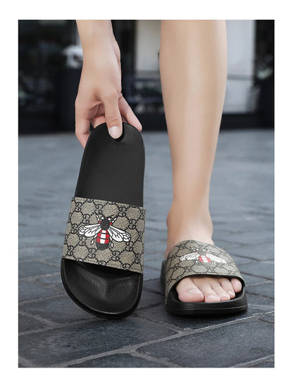 Summer men's shoes sports casual slippers indoor and outdoor EVA shoes men's small butterfly beach outdoor garden sandals