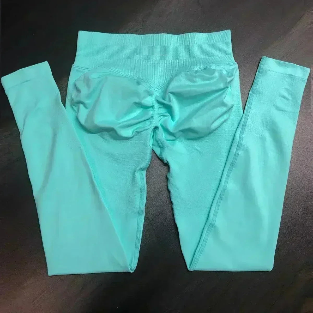 No Logo Scrunch Bum Gym Legging for Women Low Waistband Seamless Yoga Legging Workout Yoga Pants Push Up Sports Tights