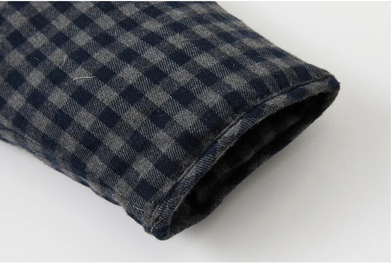 MEXZT Short Plaid Parkas Women Streetwear Stand Collar Puffer Jacket Winter Korean Down Coats Fashion Cotton Padded Outerwears