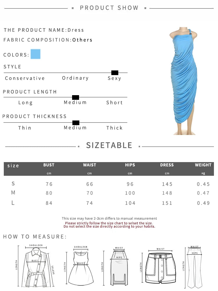 Nibber Fashion Asymmetry Split Dress Women Backless Ruched Solid Elegant Slim Birthday Party Clubwear Skew Collar Sexy Vestidos