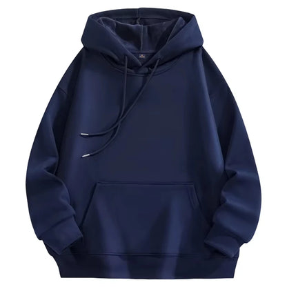 Fashion Trend Solid Color Hoodies Men's Autumn and Winter Hot Sale Casual Simple Comfortable Sweatshirts Daily Outdoor Wear