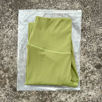 Solid Color Back Waist Pocket High Waist Yoga Legging Women Sport Cropped Pants Butter Athletic Gym Comprehensive Training Jog