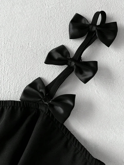 Plus Size Suspenders Sexy Bowknot Party Dinner Dresses Dresses Pure Color Casual Elegant Evening Party Party Dinner