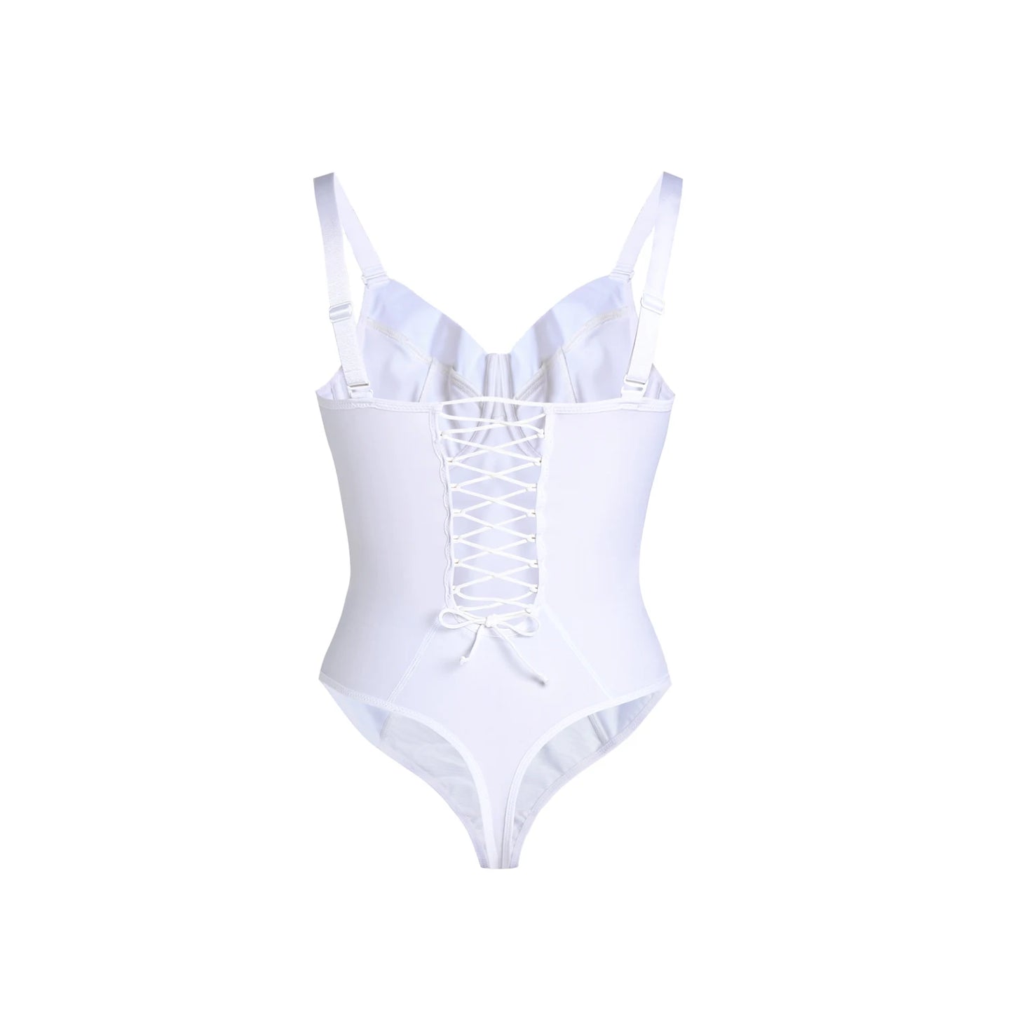 Full Body Shapers Women Corset Shaper Slimming Shapewear Lingerie One-pieces Back tied triangular Bodysuit waist trainer Girdle