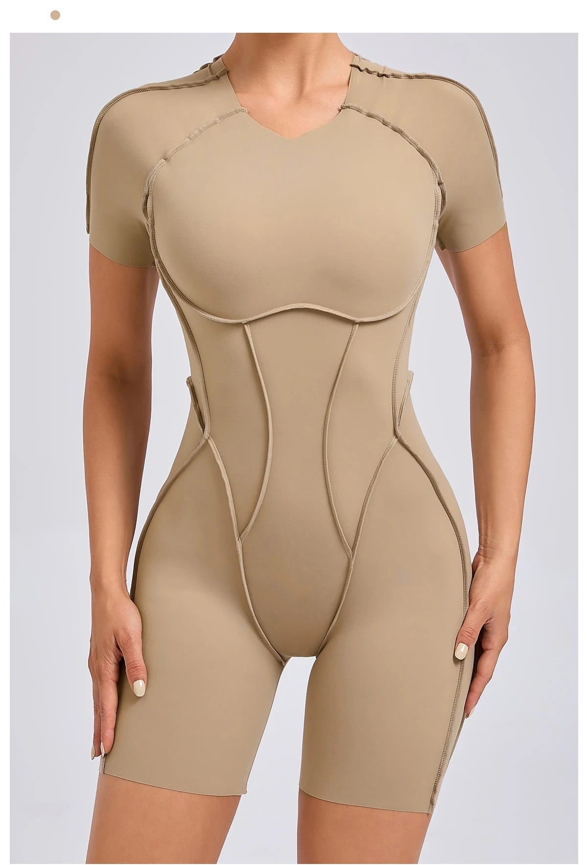 Short Jumpsuit Gym Clothes For Women Sportswear Fitness Overalls Backless Scrunch Booty Yoga Suit Sports Set Outfit