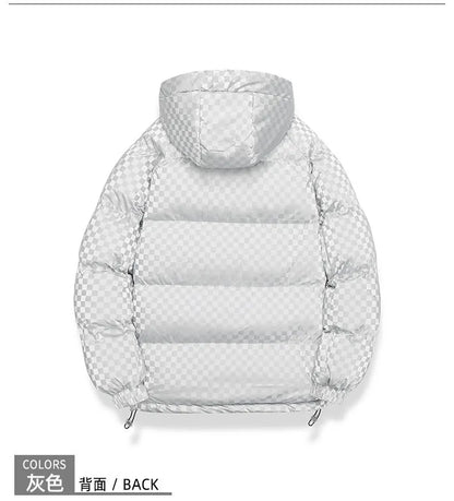 Supzoom New Arrival Casual Mens Winter Trendy Hooded Bread Couple Bright Face Starry Thickened Coat Cotton-padded Jackets