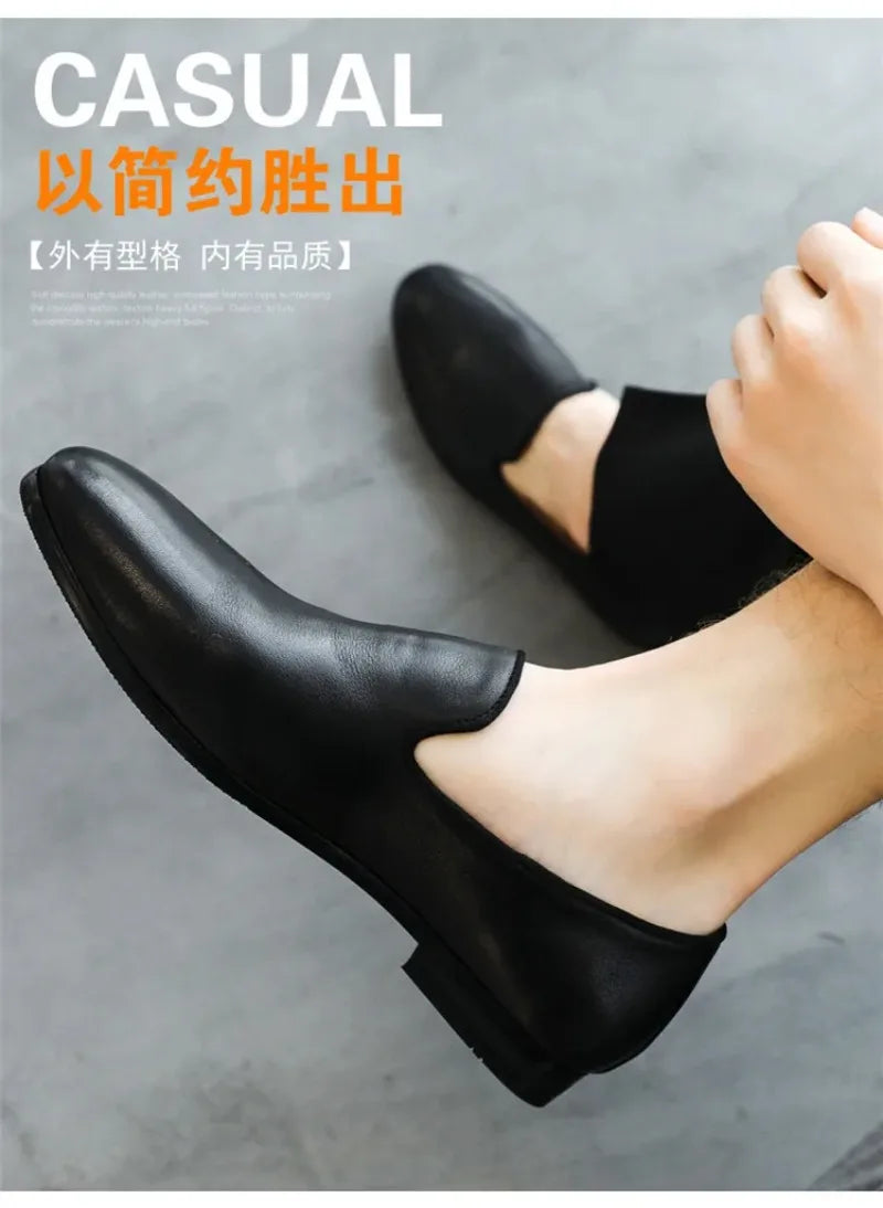 Men's Shoes Luxury Comfortable Dress Shoes Party Wedding Driving Shoes for Men Moccasins Genuine Leather Sneakers Casual Loafers