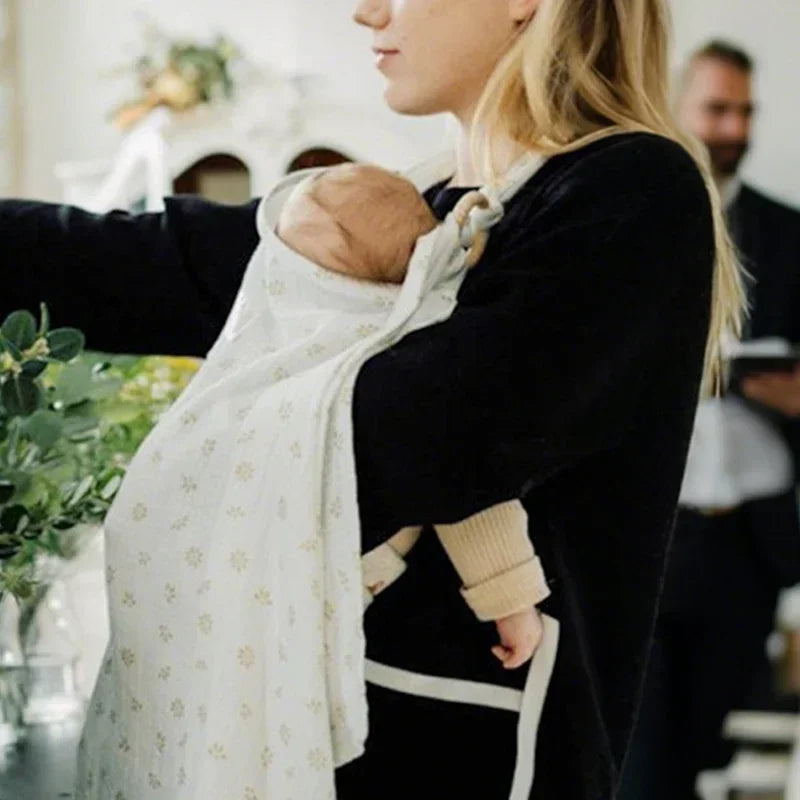 Cotton Breastfeeding Cover Mother Outing Nursing Covers Adjustable Privacy Baby Feeding Breastfeeding Apron Stroller Blanket