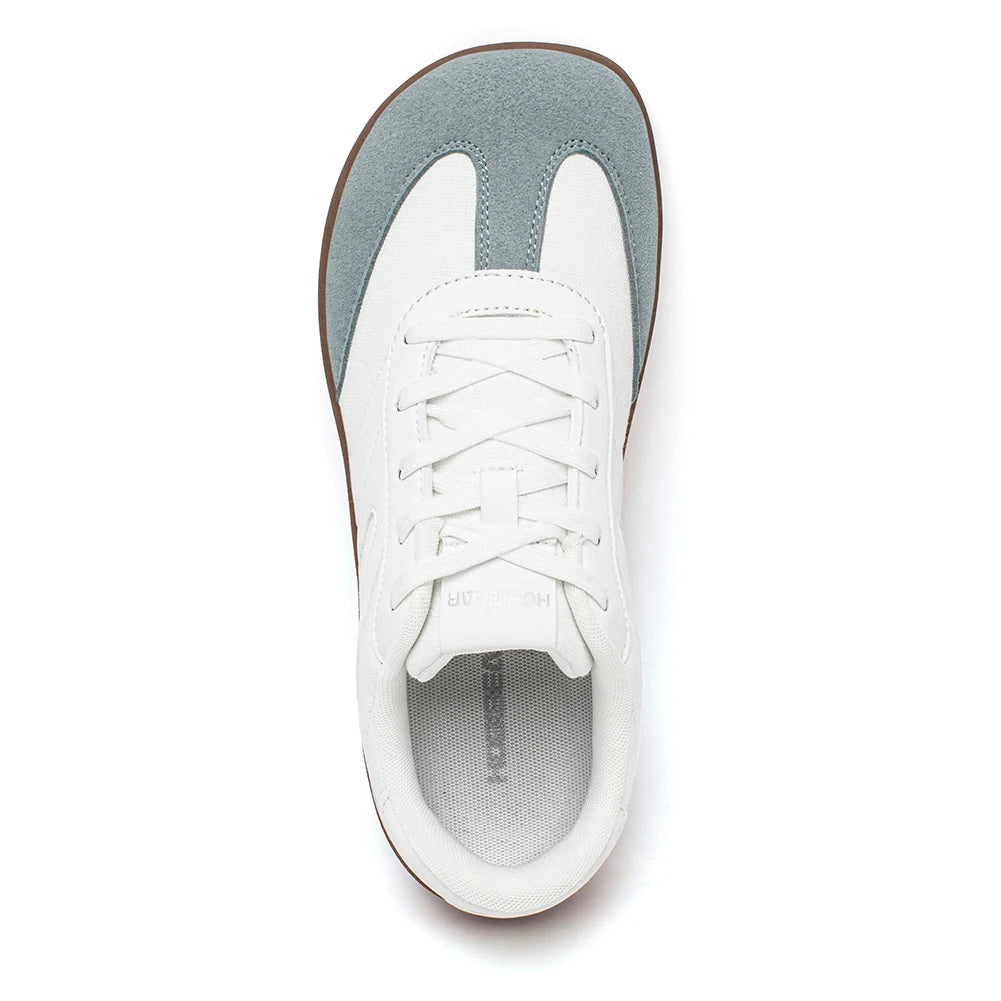 HOBIBEAR Barefoot Wide Toe Sneakers Unisex Zero Drop Minimalist Canvas Shoes Non Slip Lace Up Walking Sneaker