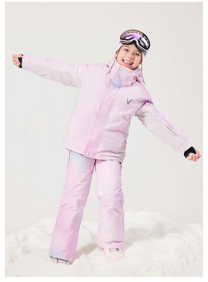 VECTOR Ski Pants Boys Girls Children Outdoor High-quality Windproof, Waterproof and Warm Snow Winter Ski Snowboard Pants Brand