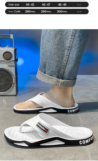 Summer Men's Flip-flops Sports Beach Sandals Men Casual Outdoor Fashion&trend Comfortable Shoes House Flip Flops Home Shoes